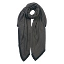 Juleeze Solid Colour Scarf 90x180 cm Grey Synthetic