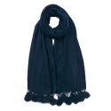 Juleeze Solid Colour Scarf 70x180 cm Blue Synthetic