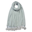 Juleeze Solid Colour Scarf 70x180 cm Grey Synthetic