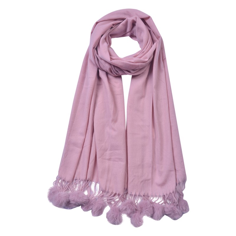 Juleeze Solid Colour Scarf 70x180 cm Pink Synthetic