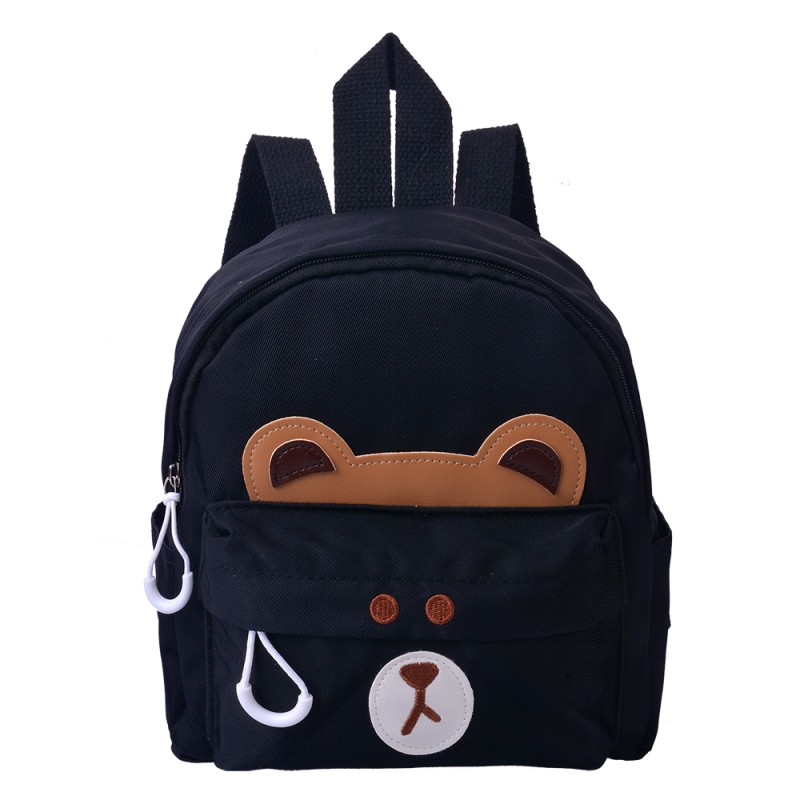 Melady Backpack 21x9x23 cm Black Polyester Bear