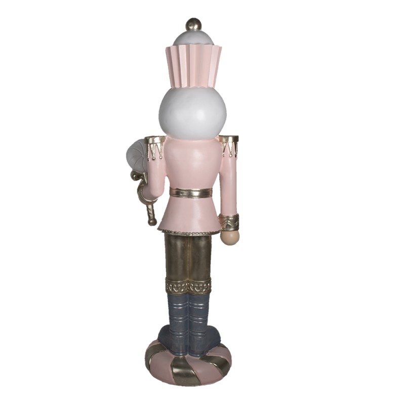 Clayre & Eef Figurine Nutcracker 178 cm Pink Polyresin