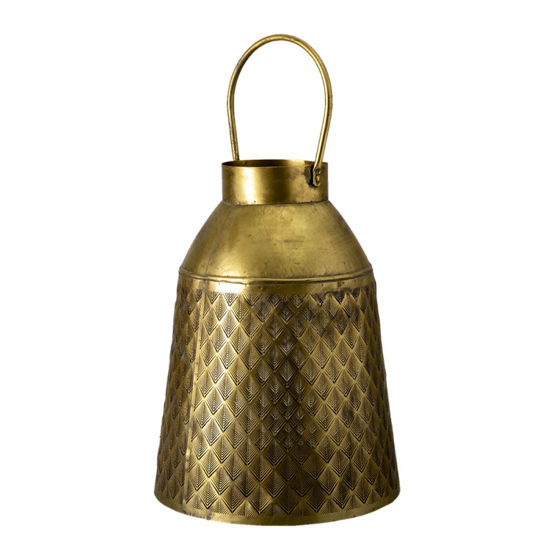 Clayre & Eef Decorative Bucket Ø 29x38 cm Copper colored Iron Round
