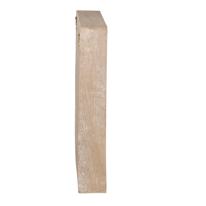 Clayre & Eef Schlüsselkasten 20x5x30 cm Braun Holz