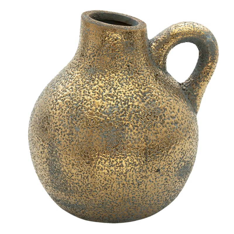 Clayre & Eef Vase 19x17x20 cm Couleur or Céramique