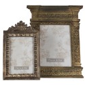 Clayre & Eef Photo Frame 13x18 cm Gold colored Plastic Rectangle