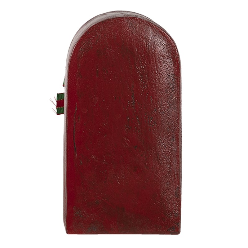 Clayre & Eef Statuetta Buca delle lettere 8x6x15 cm Rosso Poliresina