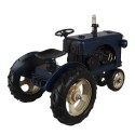 Clayre & Eef Dekorative Miniatur Traktor 25x15x18 cm Blau Eisen