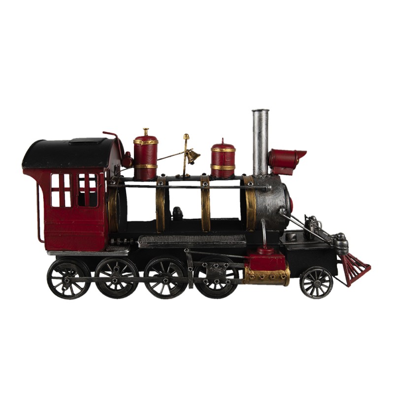Clayre & Eef Miniatura decorativa Treno 42x13x23 cm Rosso Ferro