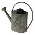 Clayre & Eef Decorative Watering Can 49x18x37 cm Green Metal Farmhouse Flowers