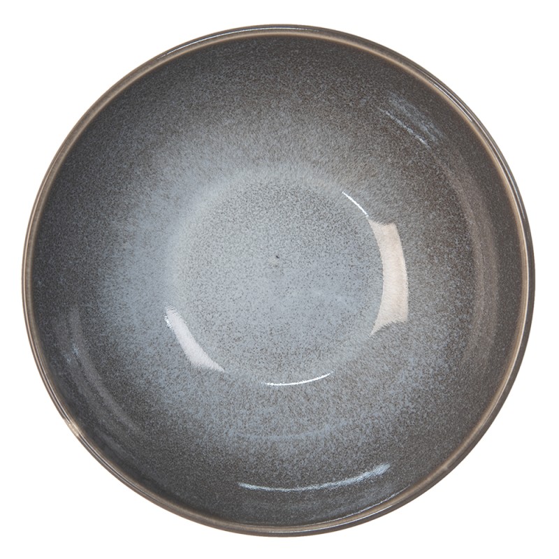 Clayre & Eef Suppenschale 500 ml Grau Keramik
