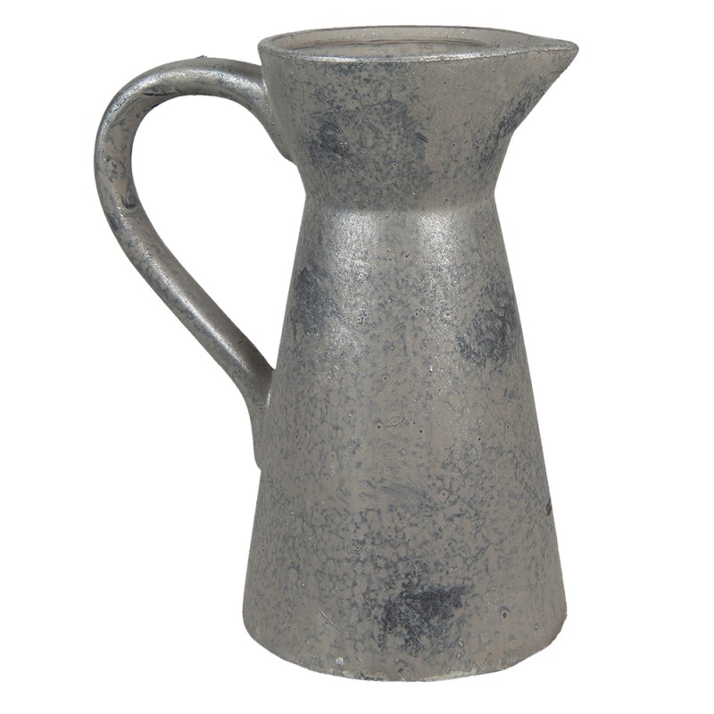 Clayre & Eef Vaso  20x13x25 cm Grigio Ceramica