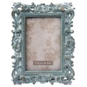 2Clayre & Eef Picture Frame 10x15 cm Turquoise Plastic