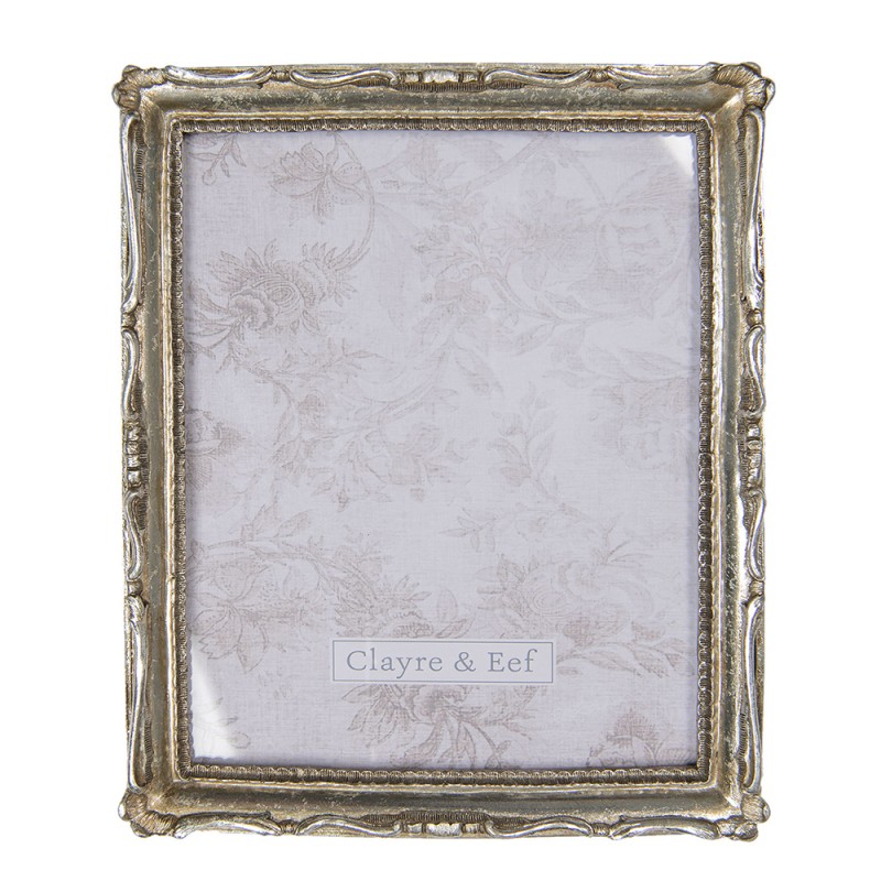 Clayre & Eef Photo Frame 20x25 cm Silver colored Plastic Rectangle