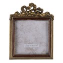 Clayre & Eef Photo Frame 7x7 cm Gold colored Plastic Rectangle