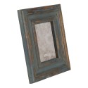Clayre & Eef Photo Frame 13x18 cm Blue Grey Wood Rectangle