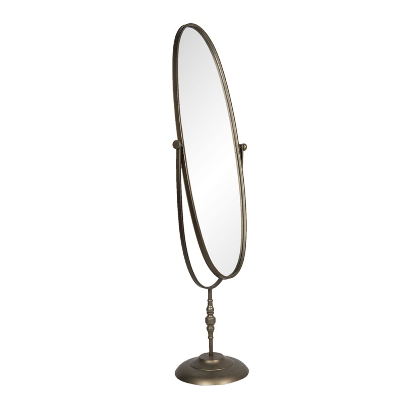 Clayre & Eef Mirror 48x150 cm Gold colored Iron Glass Oval
