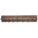 2Clayre & Eef Wall Coat Rack 81x14x15 cm Brown Wood Iron