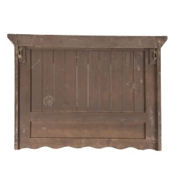 Clayre & Eef Wall Coat Rack 69*18*49 cm Brown Wood Iron