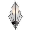 LumiLamp Wandlamp Tiffany  23x13x43 cm Wit Glas
