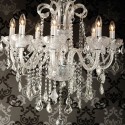 2LumiLamp Chandelier Ø 75x82/160 cm Silver colored