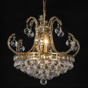 LumiLamp Chandelier Ø 50x43/168 cm  Gold colored Iron Glass