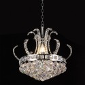 LumiLamp Chandelier Ø 50x43/168 cm  Silver colored Iron Glass