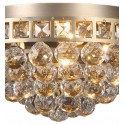 LumiLamp Lampada da soffitto in cristallo Ø 40x20 cm  Color oro Ferro Vetro