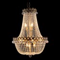 LumiLamp Chandelier Ø 60x85/200 cm Gold colored Iron Glass