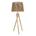 Clayre & Eef Table Lamp Ø 27x65 cm  Brown Wood