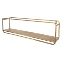 2Clayre & Eef Wall Rack 70x13x20 cm Gold colored Metal