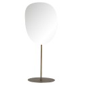 Clayre & Eef Standing Mirror 15x36 cm Grey Iron Glass Oval