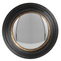 Clayre & Eef Mirror Ø 38 cm Black Wood Round