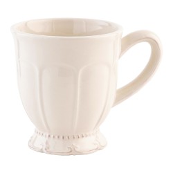 Clayre & Eef Mug 9*13*10 cm / 300 ml Beige Céramique