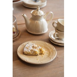 Clayre & Eef Breakfast Plates 6CE0261 Ø 21 cm Beige Ceramic Round
