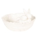 2Clayre & Eef Decoration Bowl 30*29*19 cm Beige Ceramic Round