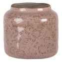 Clayre & Eef Planter Ø 14x13 cm Pink Ceramic Round