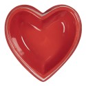 Clayre & Eef Ciotola per cane Rosso Ceramica A forma di cuore Coure