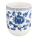 Clayre & Eef Mug 100 ml Blue Porcelain Round Flowers