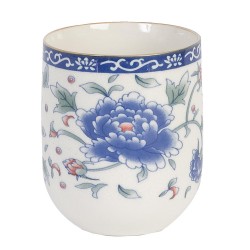 Clayre & Eef Mug 100 ml Blue Porcelain Round