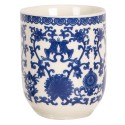 Clayre & Eef Mug 100 ml Bleu Porcelaine Rond