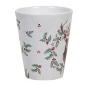 Clayre & Eef Tasse 300 ml Weiß Keramik Weihnachten