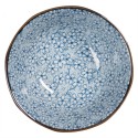 Clayre & Eef Soup Bowl Ø 13 cm White Blue Ceramic Round Flowers