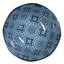 Clayre & Eef Soup Bowl Ø 13 cm White Blue Ceramic Round