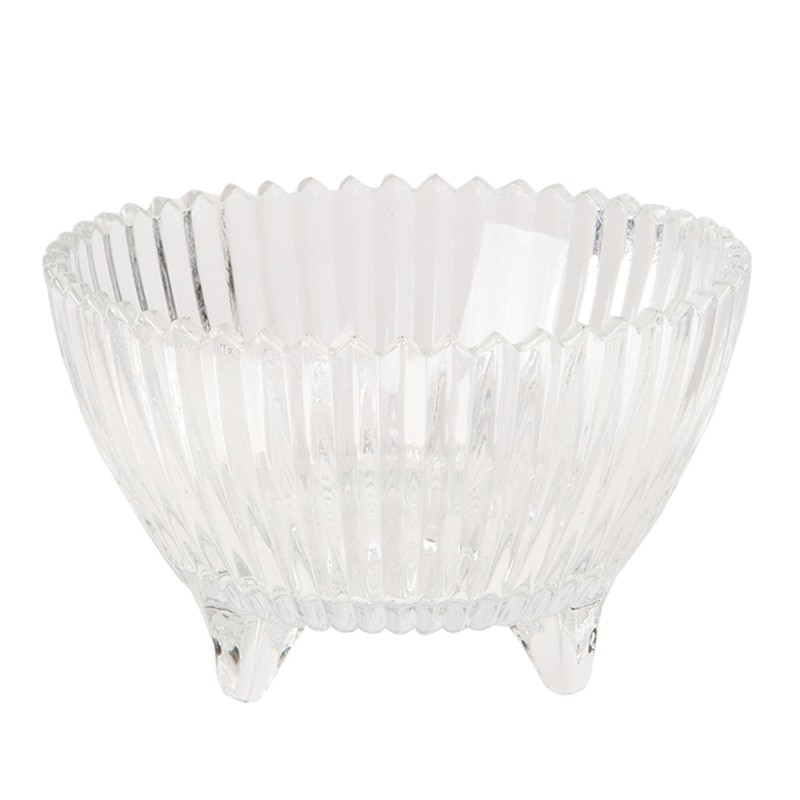 Clayre & Eef Glass Jar Ø 9x12 cm Glass Round