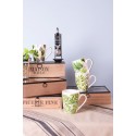 2Clayre & Eef Tea box 24*24*7 cm Brown Wood Glass