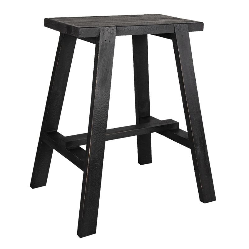 Clayre & Eef Plant Table 50x39x58 cm Black Wood Rectangle