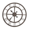 2Clayre & Eef Clock Ø 50 cm Brown Iron