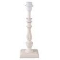 2Clayre & Eef Base de lampe Lampe de table 14*10*39 cm E27/max 1*60W Blanc Bois