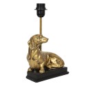 Clayre & Eef Lamp Base  Dog 23x23x44 cm  Gold colored Plastic Rectangle